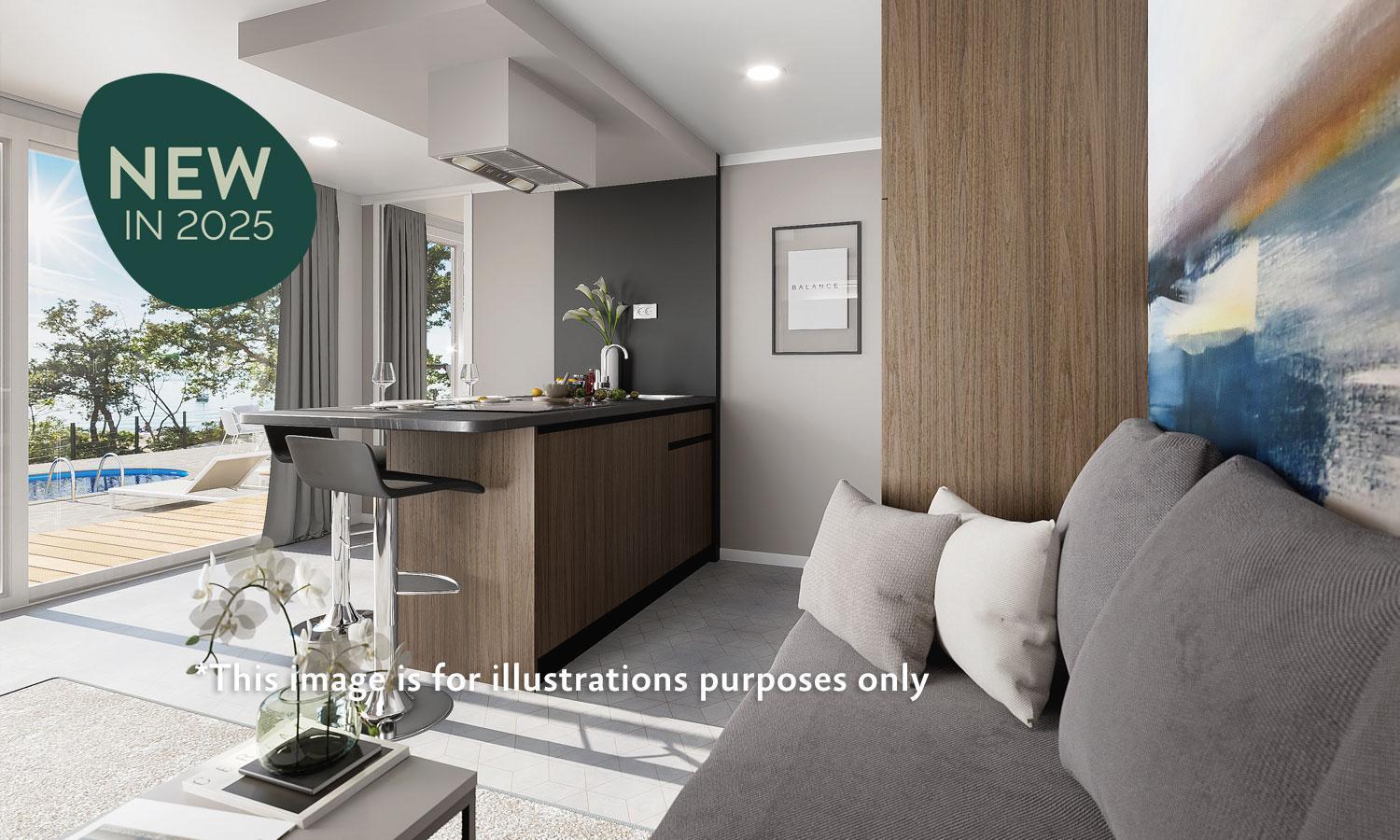 Aminess Style Glamping Villas & Holiday Homes Atea Njivice Kültér fotó Interior of a typical apartment