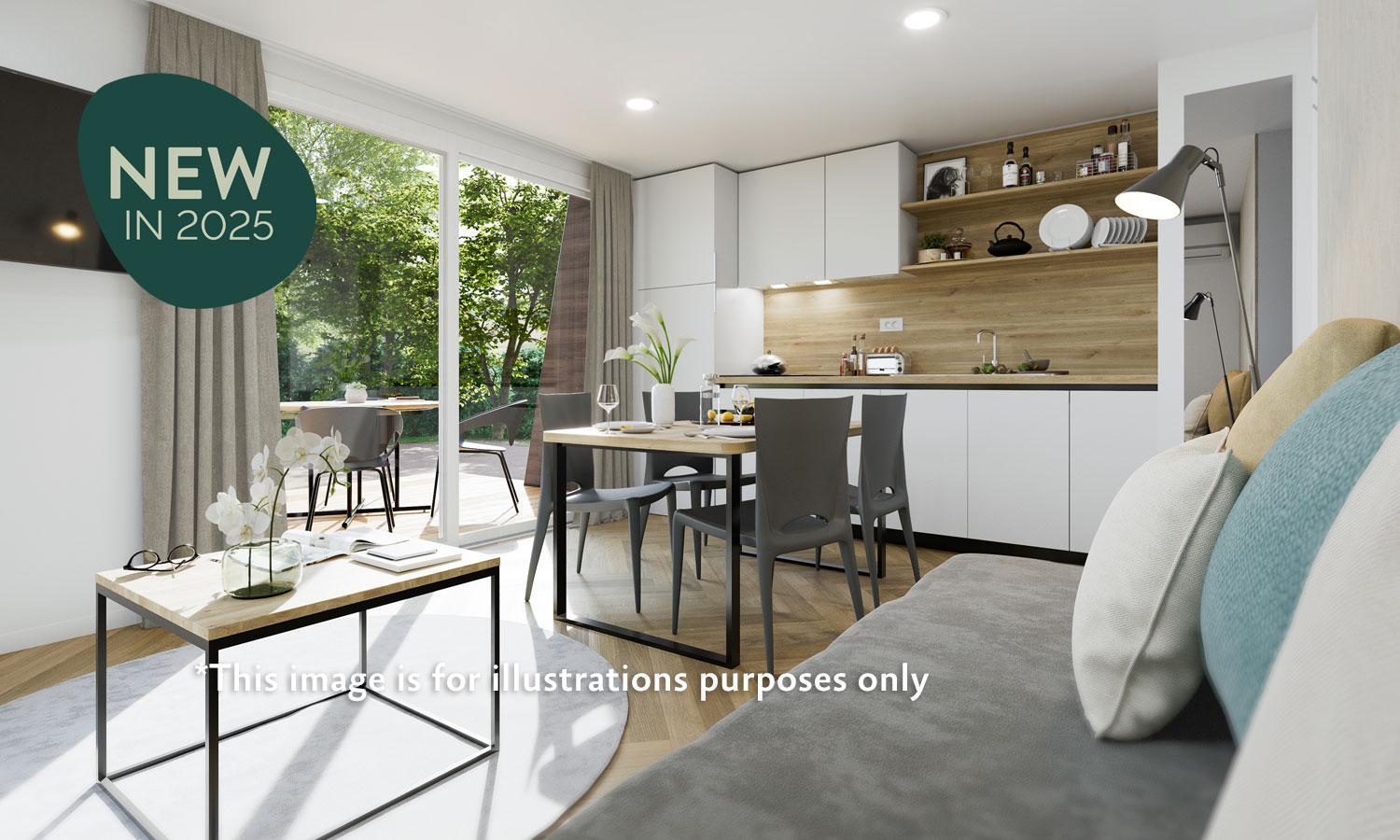 Aminess Style Glamping Villas & Holiday Homes Atea Njivice Szoba fotó Interior of a new home at the new development