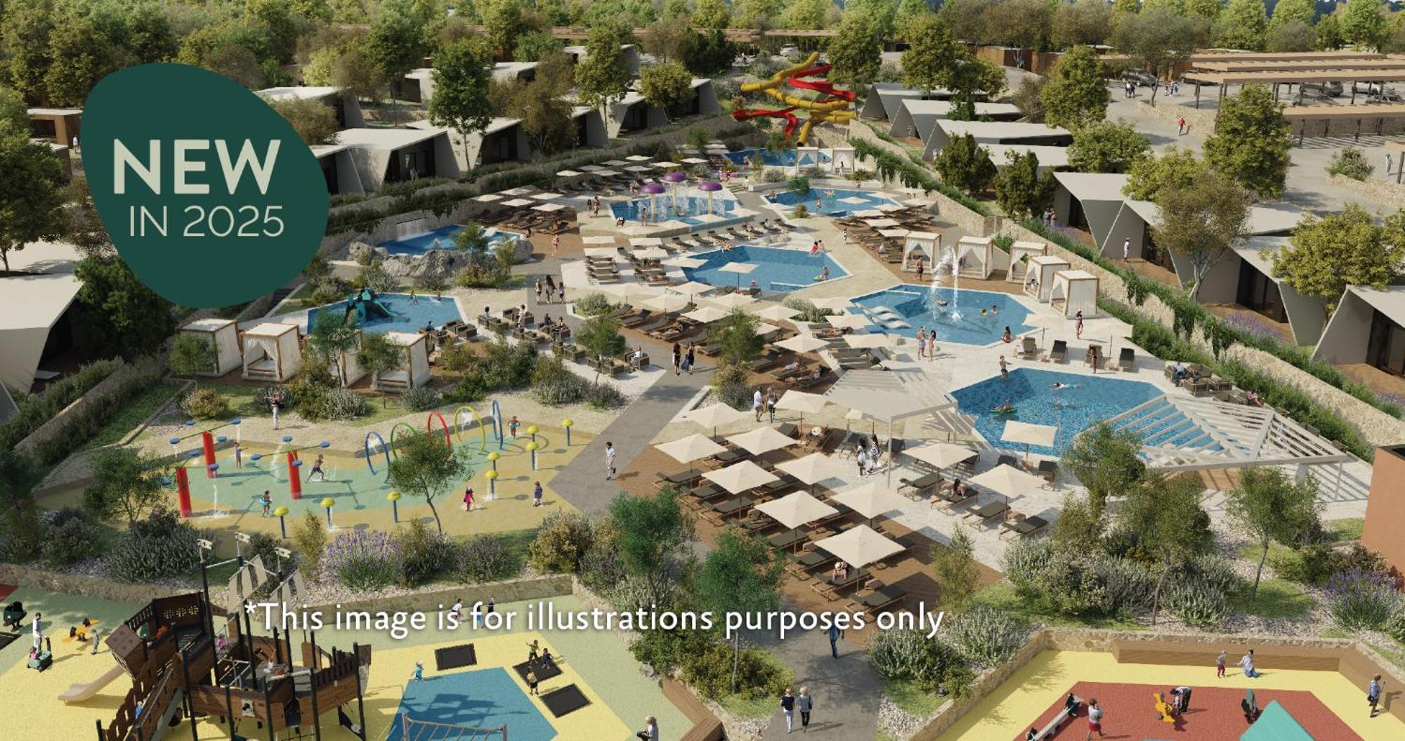 Aminess Style Glamping Villas & Holiday Homes Atea Njivice Kültér fotó Artist's impression of the proposed resort
