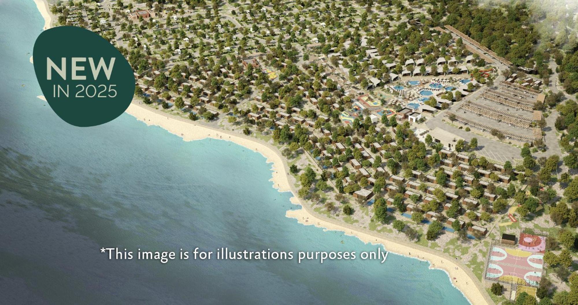Aminess Style Glamping Villas & Holiday Homes Atea Njivice Kültér fotó Aerial view of the resort