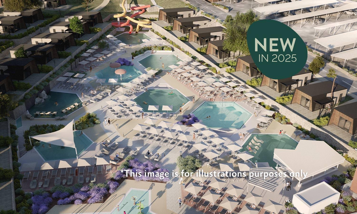 Aminess Style Glamping Villas & Holiday Homes Atea Njivice Kültér fotó The proposed new resort