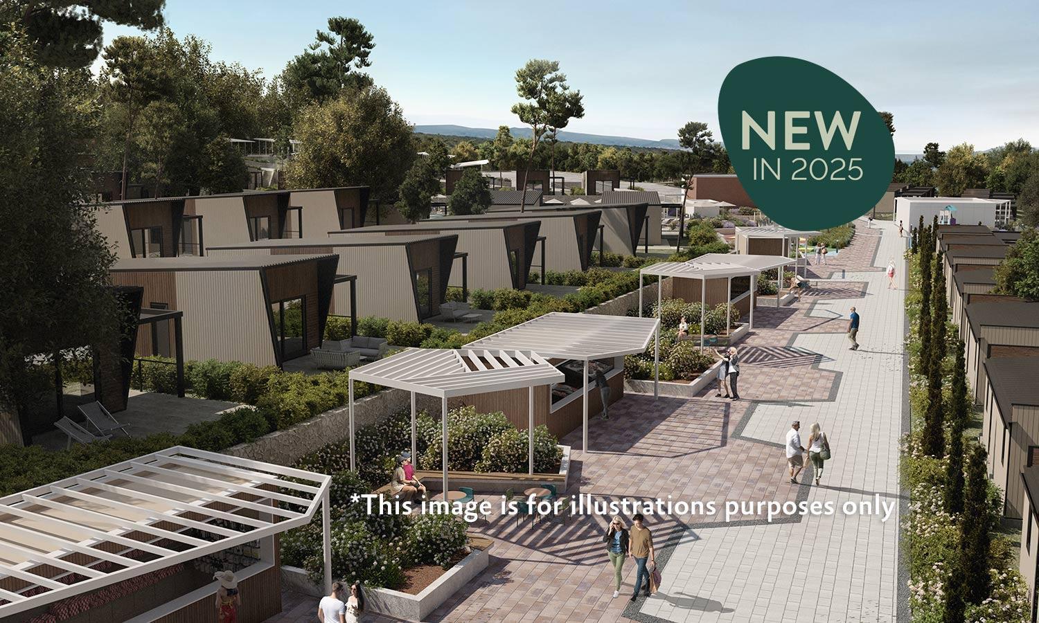 Aminess Style Glamping Villas & Holiday Homes Atea Njivice Kültér fotó Artist's Impression of the proposed new residential village